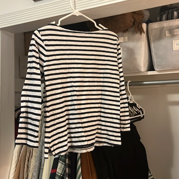 J.Crew Navy and white striped tee - Picture 4 of 4